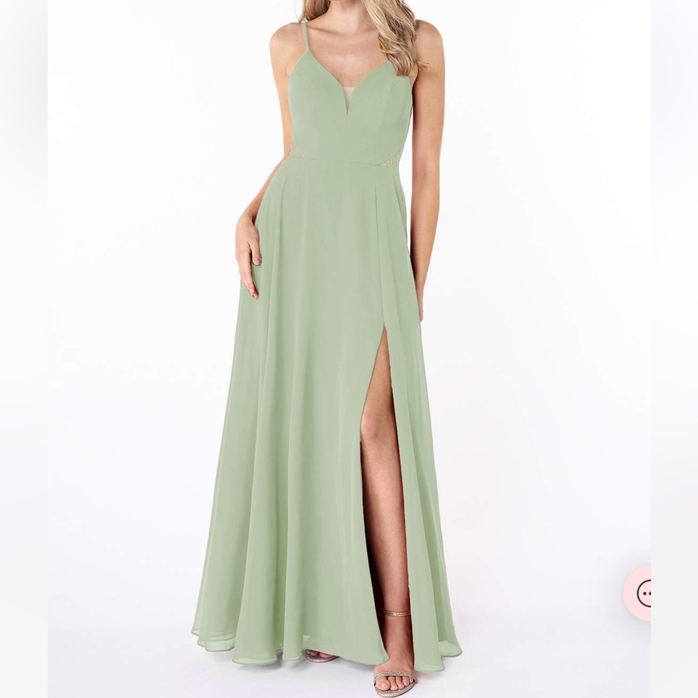 Azazie Zendaya bridesmaid dress (size A4 color dusty sage) - BRAND NEW WITH TAGS